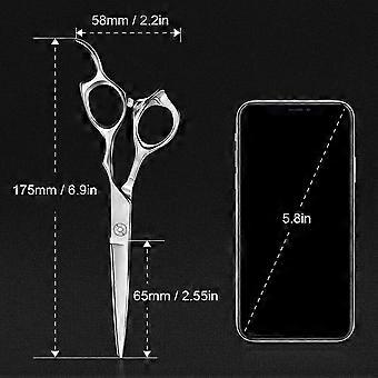 [latest 2021] Hair Scissors-professional Barber Salon Hair Cutting Shears 6.5 Inch , 440c Steel Hair Cutting Scissors, Steel Haircut Scissors Sharp
