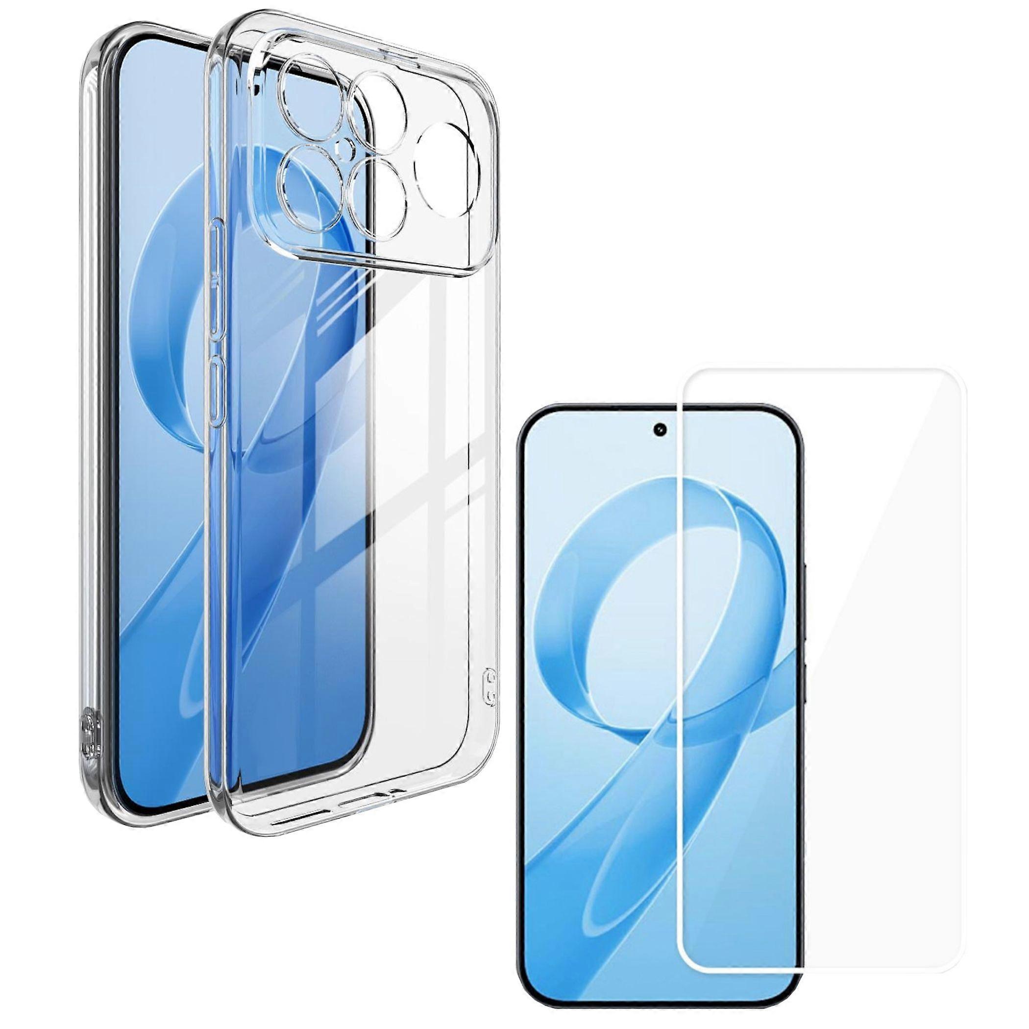 TPU Case + Tempered Glass for Xiaomi Poco F8 Ultra 9H Glass Bundle Cover Transparent