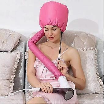 Acessório de secador de cabelo com capuz rosa macio para cuidados naturais com textura cacheada, secagem, estilo, ondulação, boné de máscara de condicionamento profundo, Sof atualizado