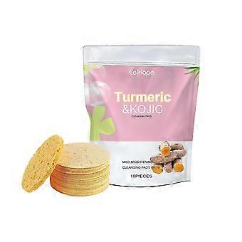 Dischetto per la pulizia del viso alla curcuma EelHope: deterge in profondità i pori, riduce l'acne e le imperfezioni e illumina la pelle del viso.