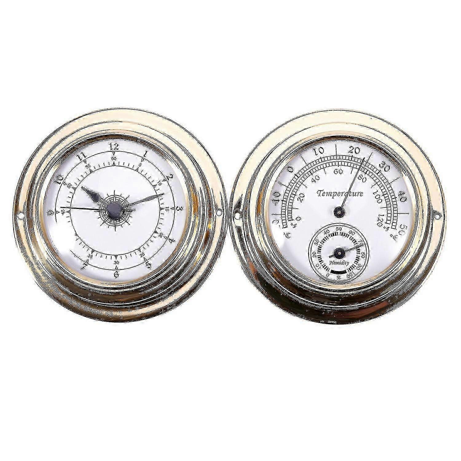 2024 termometer hygrometer barometer ure ur 2 hele sæt meter