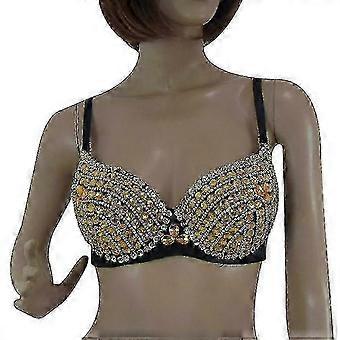Donna Glitter Sparkle Belly Dance Beaded Sequined Bra Top