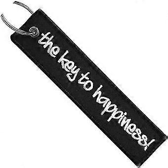 Double Sided Embroidered Keychain, Scratch Resistant Fabric for Motorcycles, Scooters, Cars