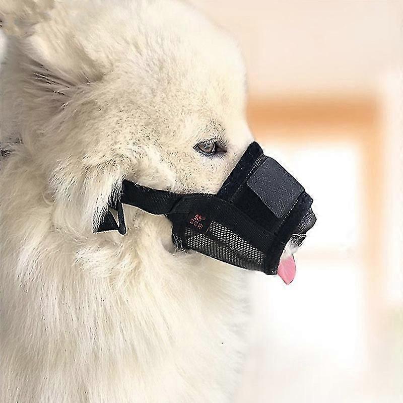 pets dog safe muzzle adjustable anti biting barking harmless chewing muzzle