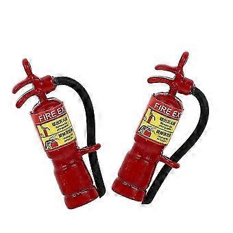 Miniatyr brandsläckare modell för dekoration 2 st legering hängande prydnad