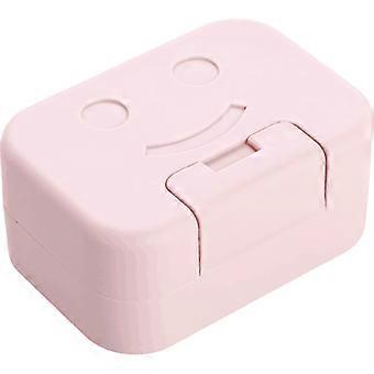 Portasapone Scatola di sapone da viaggio Contenitore per sapone perfetto per i viaggi (2 pezzi, blu + rosa)