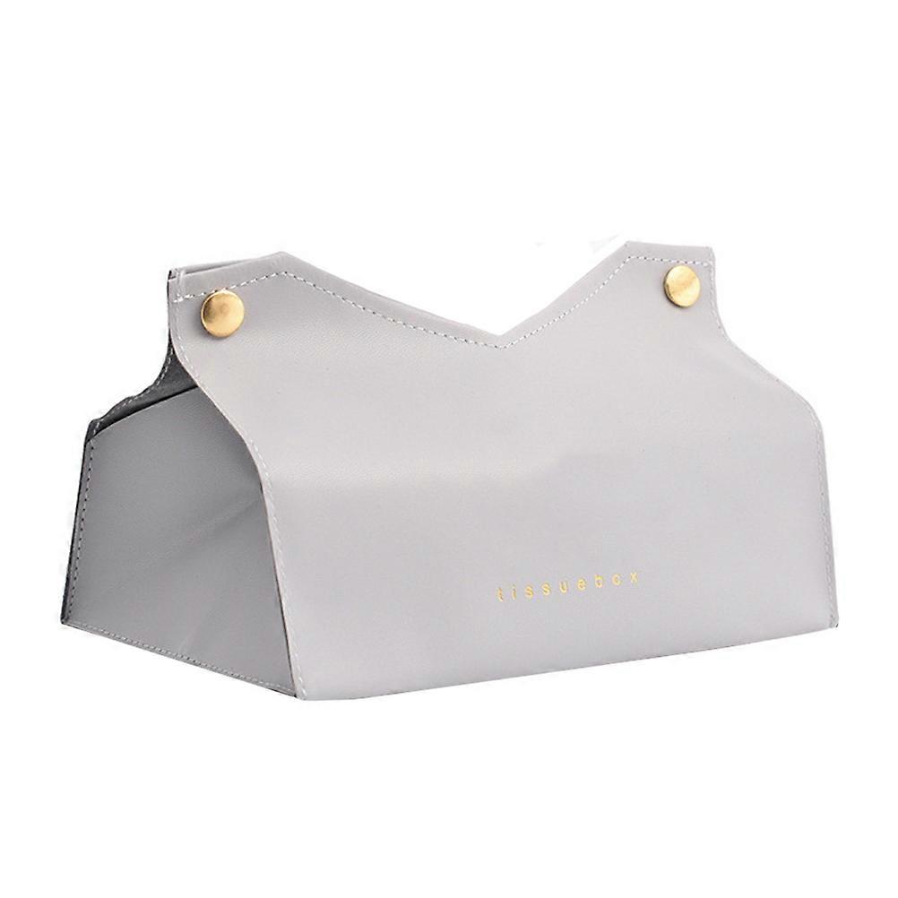 Household Tissue Box PU Multifunctional Tissue Storage Box 2Pcs