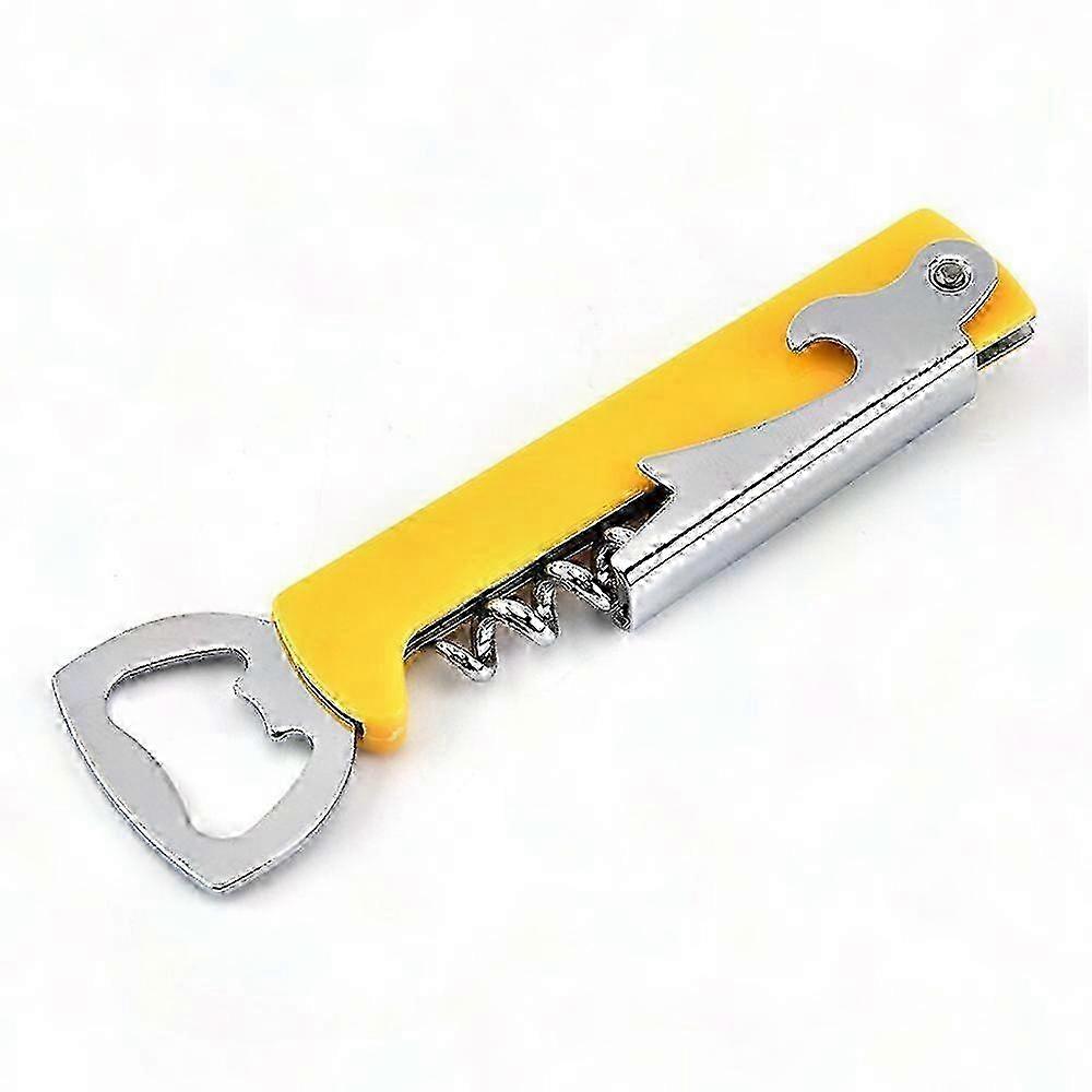 Compact Wine Opener Set with Corkscrew and Bottle Opener Functionality