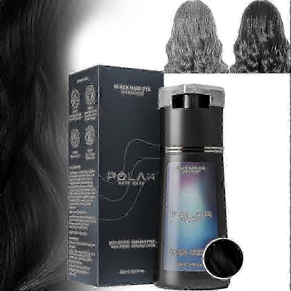 200ml Quick Color Black Hair Shampoo - A Highly Effective Problem-solving Solution Designed for Single-wash Application