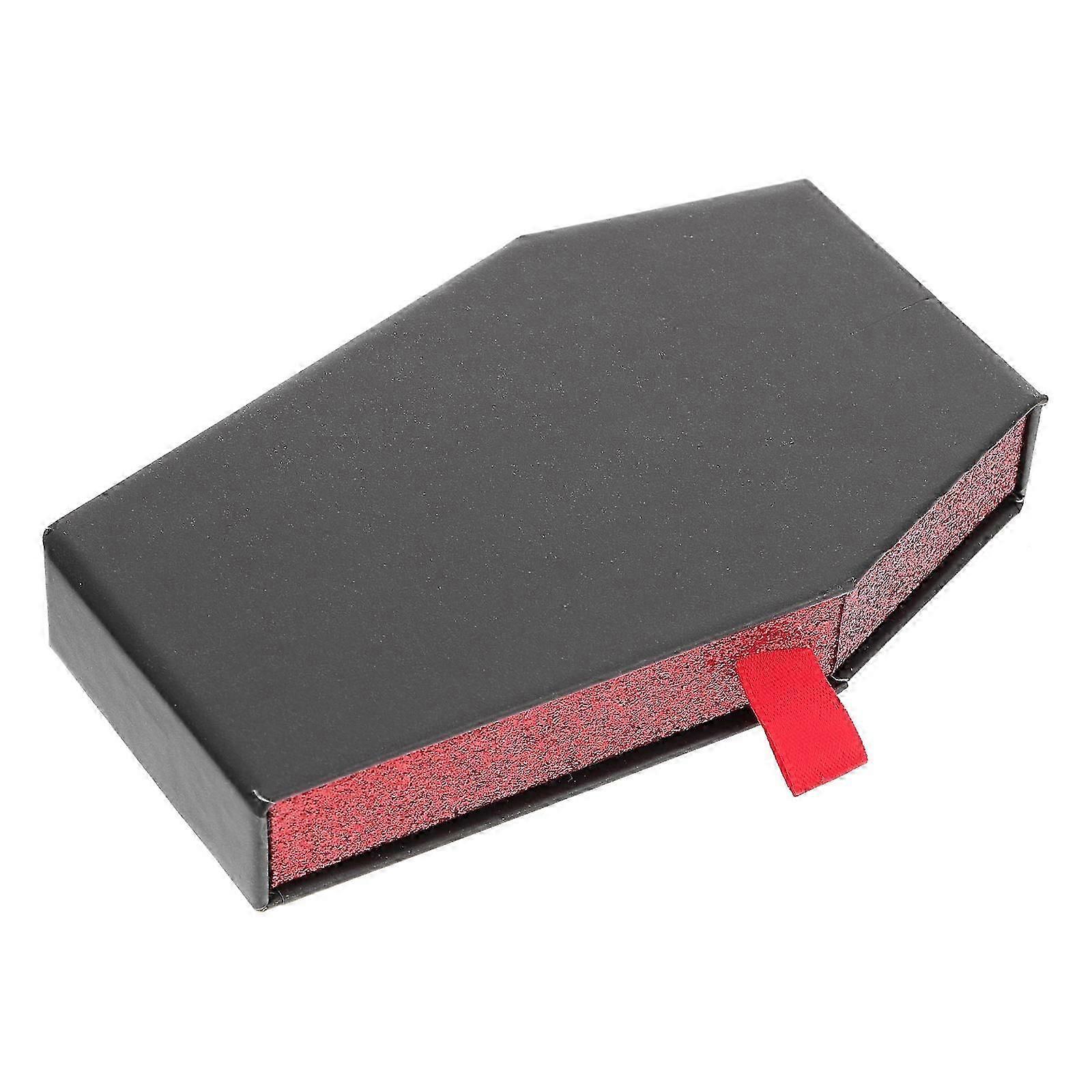 Black Coffin Shape Halloween Gift Boxes 2Pcs for Storage