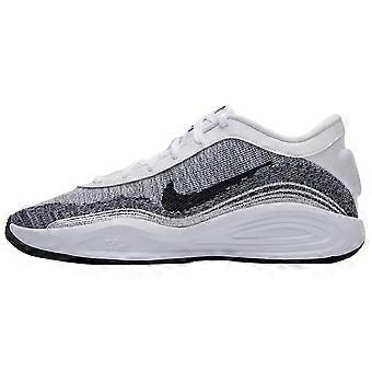 Chaussures de basketball basses Nike antidérapantes et résistantes à l'abrasion pour homme, blanches et grises FJ7808-102