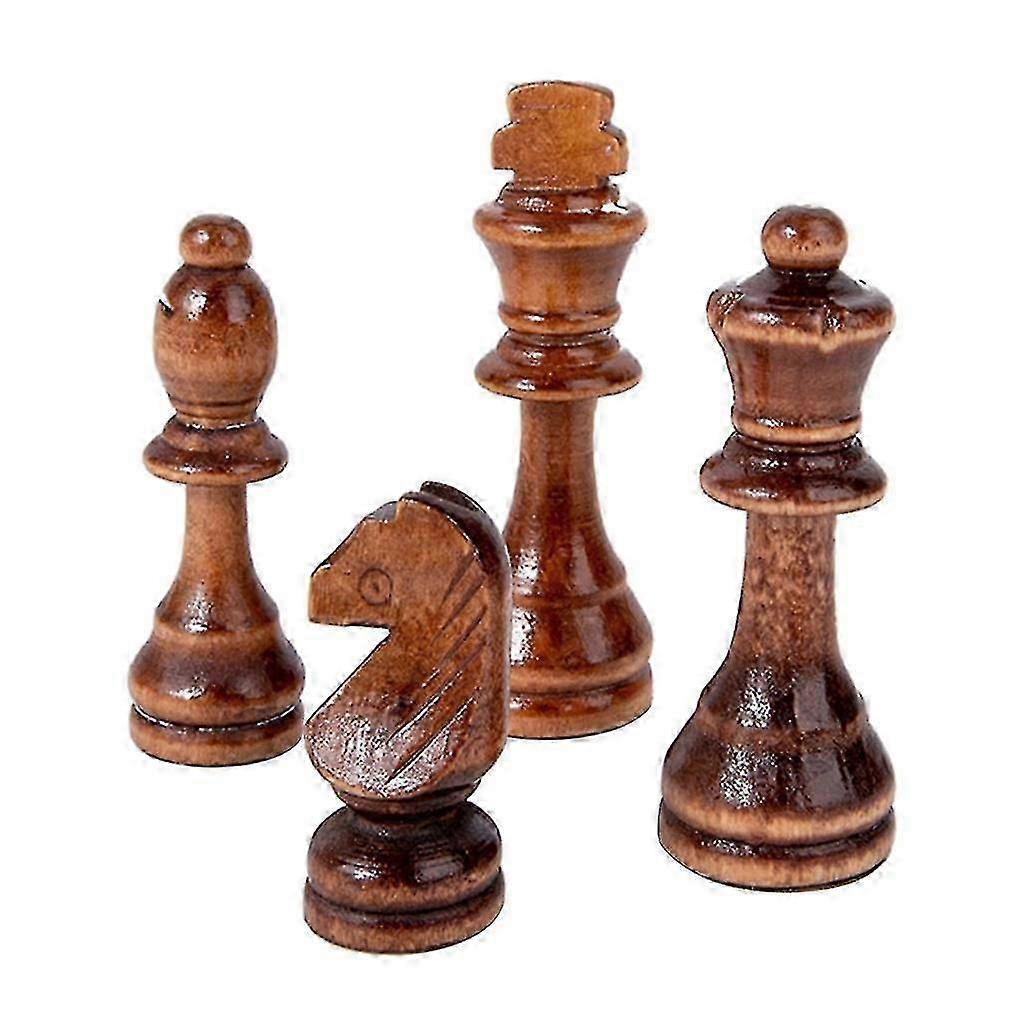 Tournament-Sized 32-Pc Wooden Chess