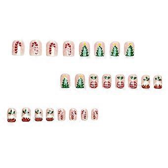 Christmas Tree Fake Nails, Durable Holiday Design for Celebrations and Gift Giving