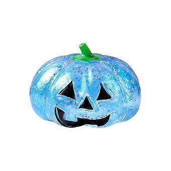 Soft Texture Halloween Pumpkin Squeeze Toy Glittering TPR Pinching Squishy Fidget Toy Elastic Stretch Fidget Sensory Party