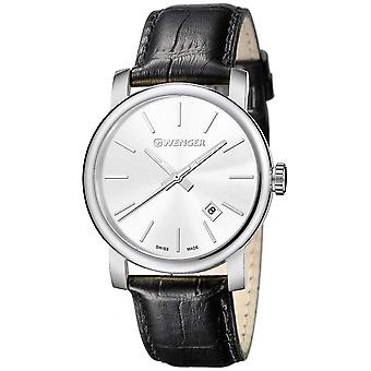 Wenger urban klassischen Vintage Schweizer Quarz Analog Man Uhr mit Kuhfell Armband 01.1041.122