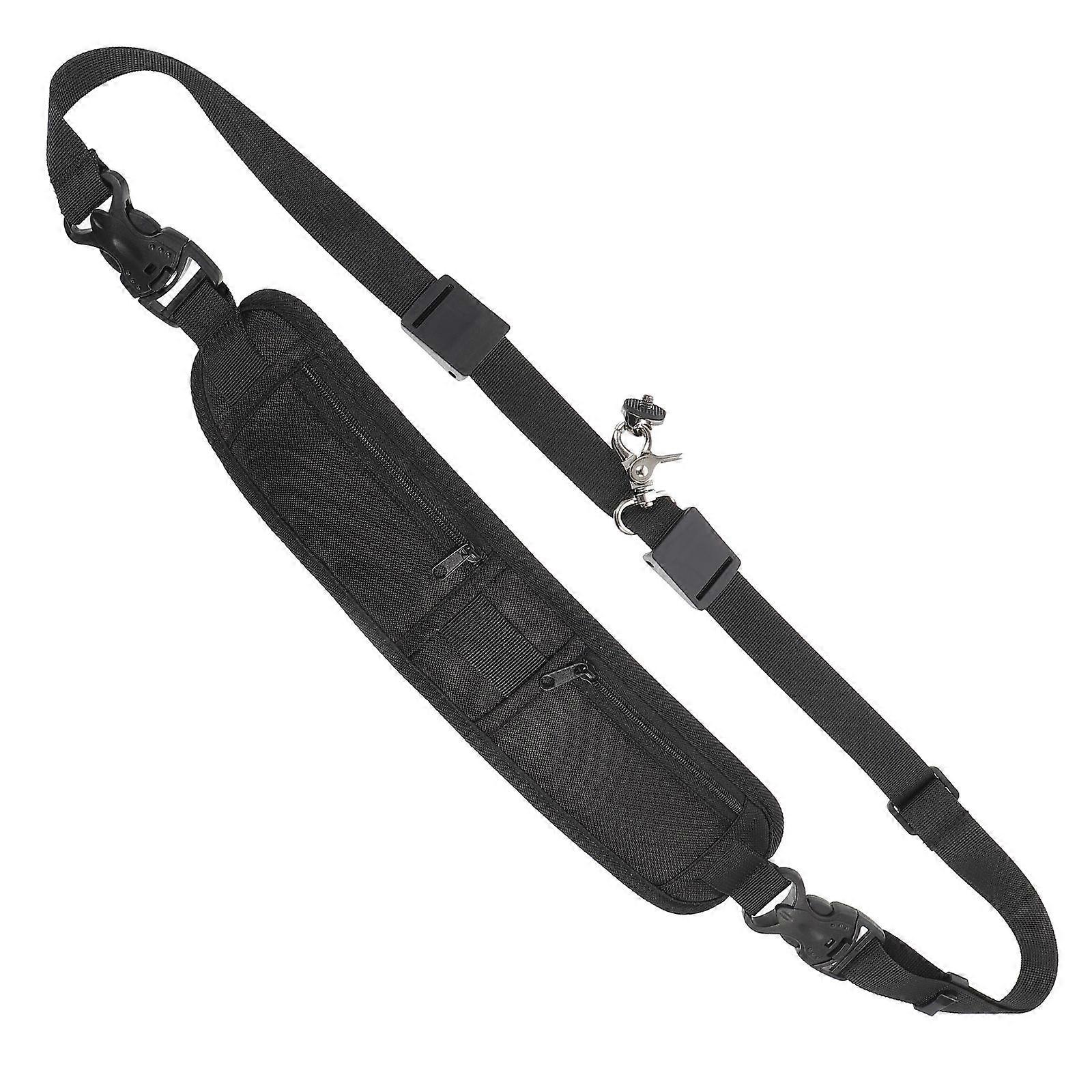Adjustable Camera Strap Nylon Shoulder Neck Strap Belt with Small Pockets