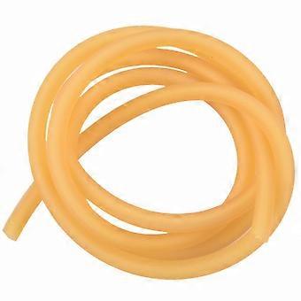Natural Rubber Elastic Band Tube, 2x5mm, Yellow, 1m