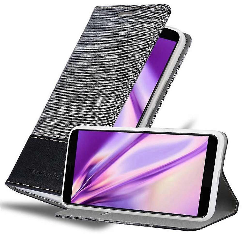 Case compatible with HTC U11 PLUS - protective case in jeans look and stand function