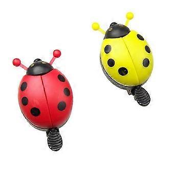 4Pcs Bike Bells for Kids, Ladybug Shape Assorted Colors, Easy Mount Bicycle Bell Set for Boys Girls, Fun Loud Horn Accessories yt