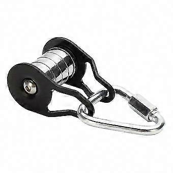 Kids Backyard Zipline & Sliding Slackline Training Slackline Pulley with Carabiner for F 26-27s