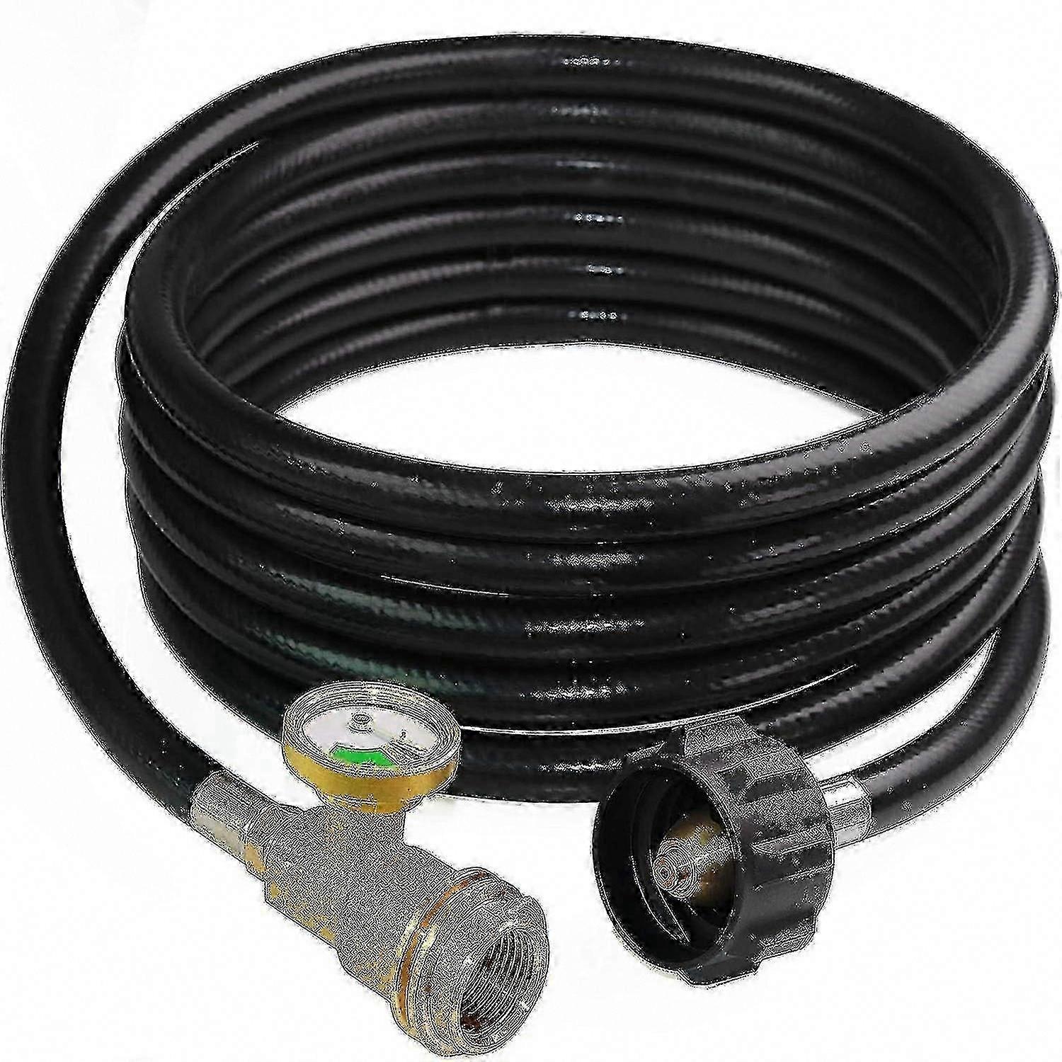 12 Ft Propane Hose Brass Gauge Acme