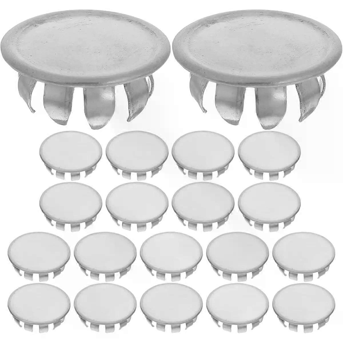 20pcs Electrical Box Knockout Plugs 3/8 Inch Flat Seal Caps