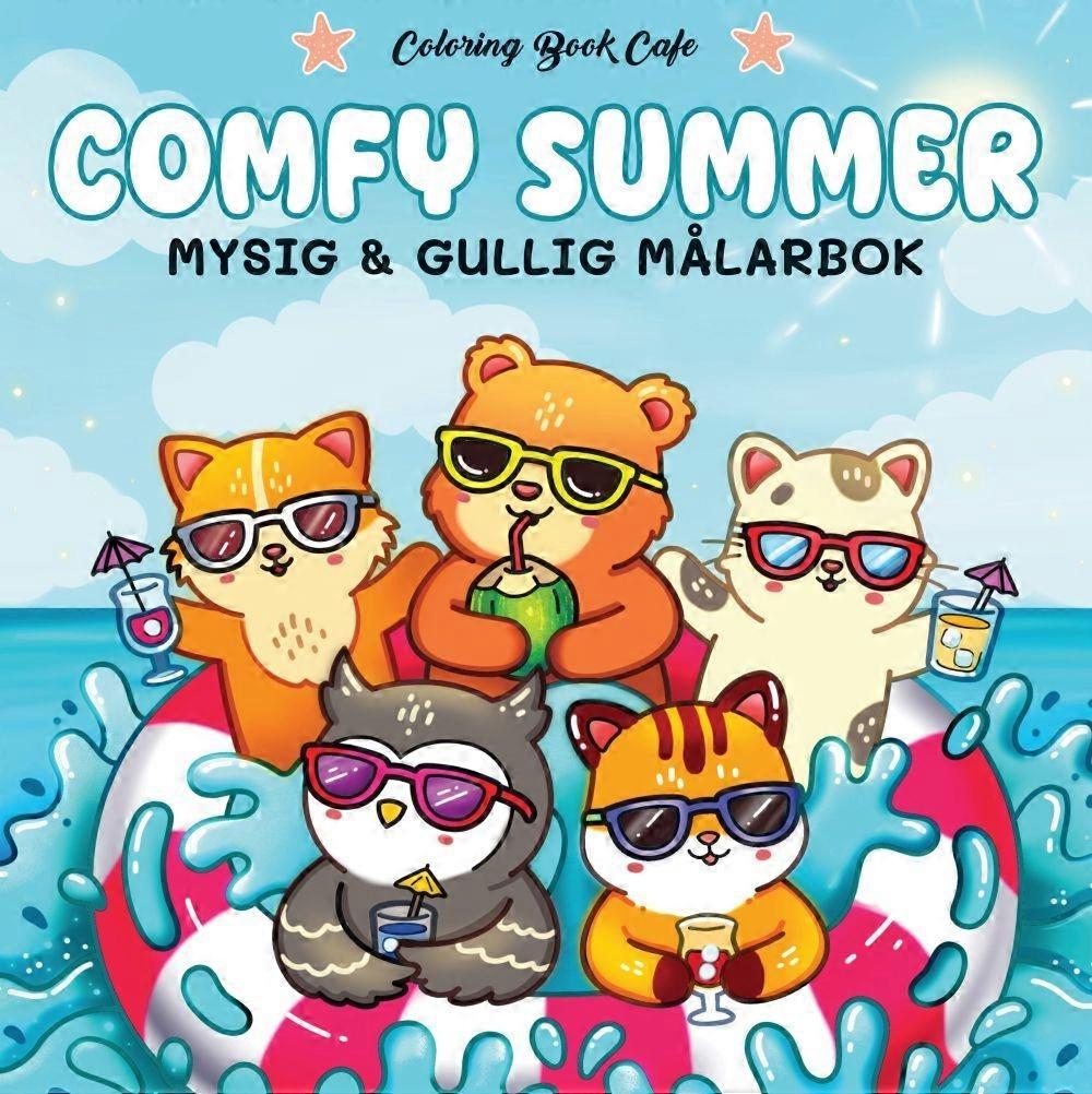 Comfy Summer Målarbok