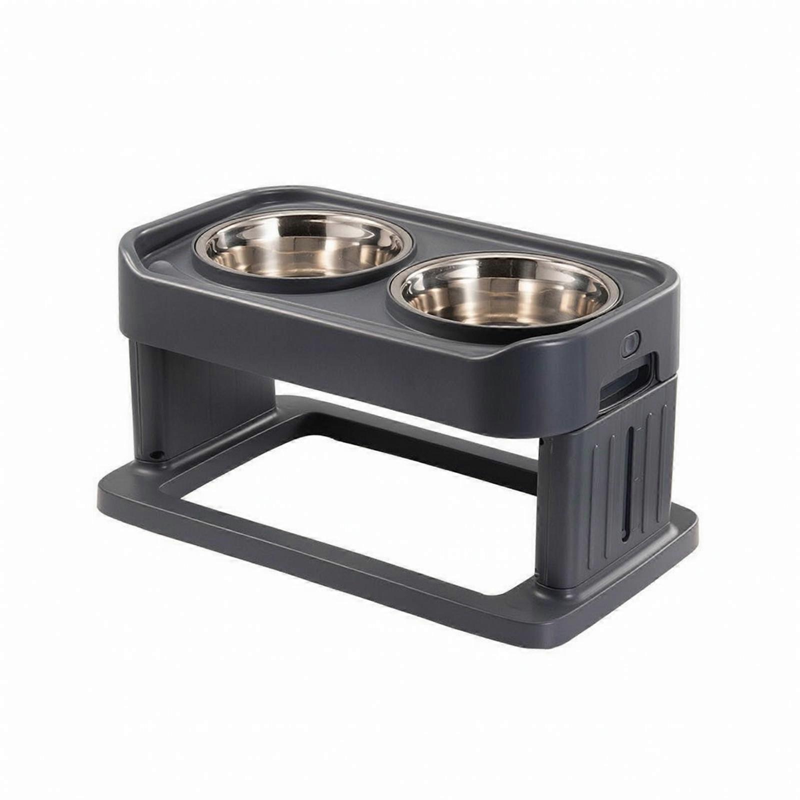 Adjustable-Height Elevated Pet Feeding Station Stable Elevated Pet Bowl Holder