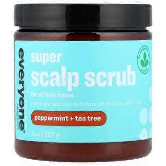 Everyone, Super Scalp Scrub, For All Hair Types, Peppermint + Tea Tree, 8 oz (227 g)