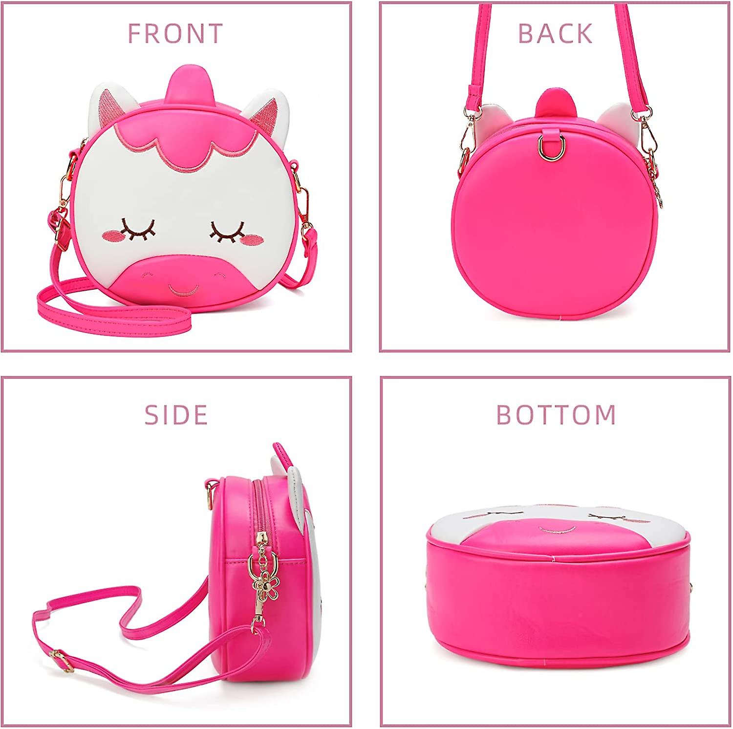 Toddler Backpack For Girls – Unicorn Pink Kids Backpack, Small Size, Zipper Closure, Hand Wash