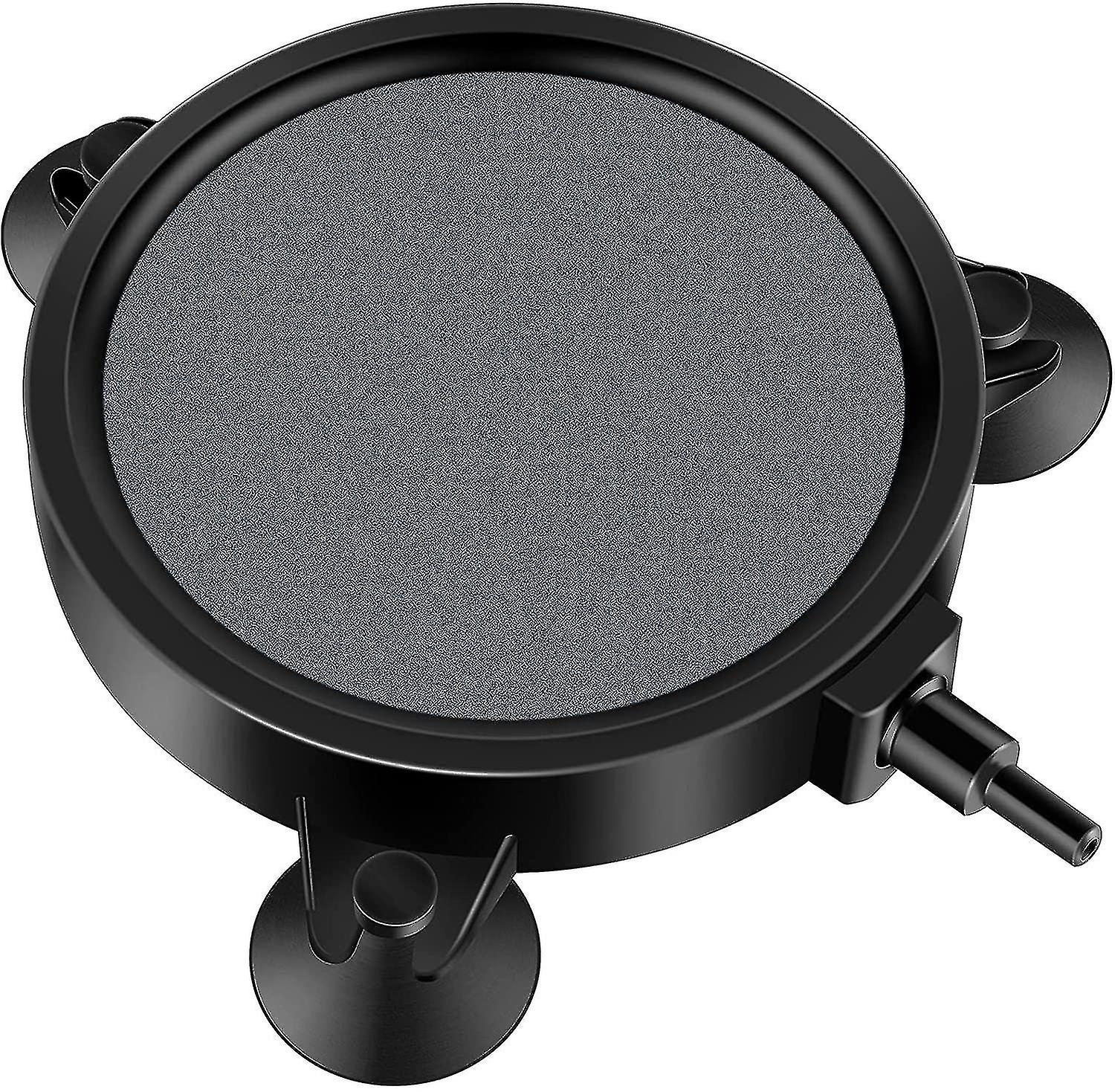Air Stone Disc Bubble Diffuser With Suction Cups For Pump Aquarium Fish Tank1pcs,black)