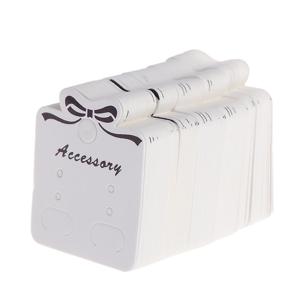 100Pcs/Set Mini Rectangle Small Blank Kraft Paper Hanging Tag Display Cards