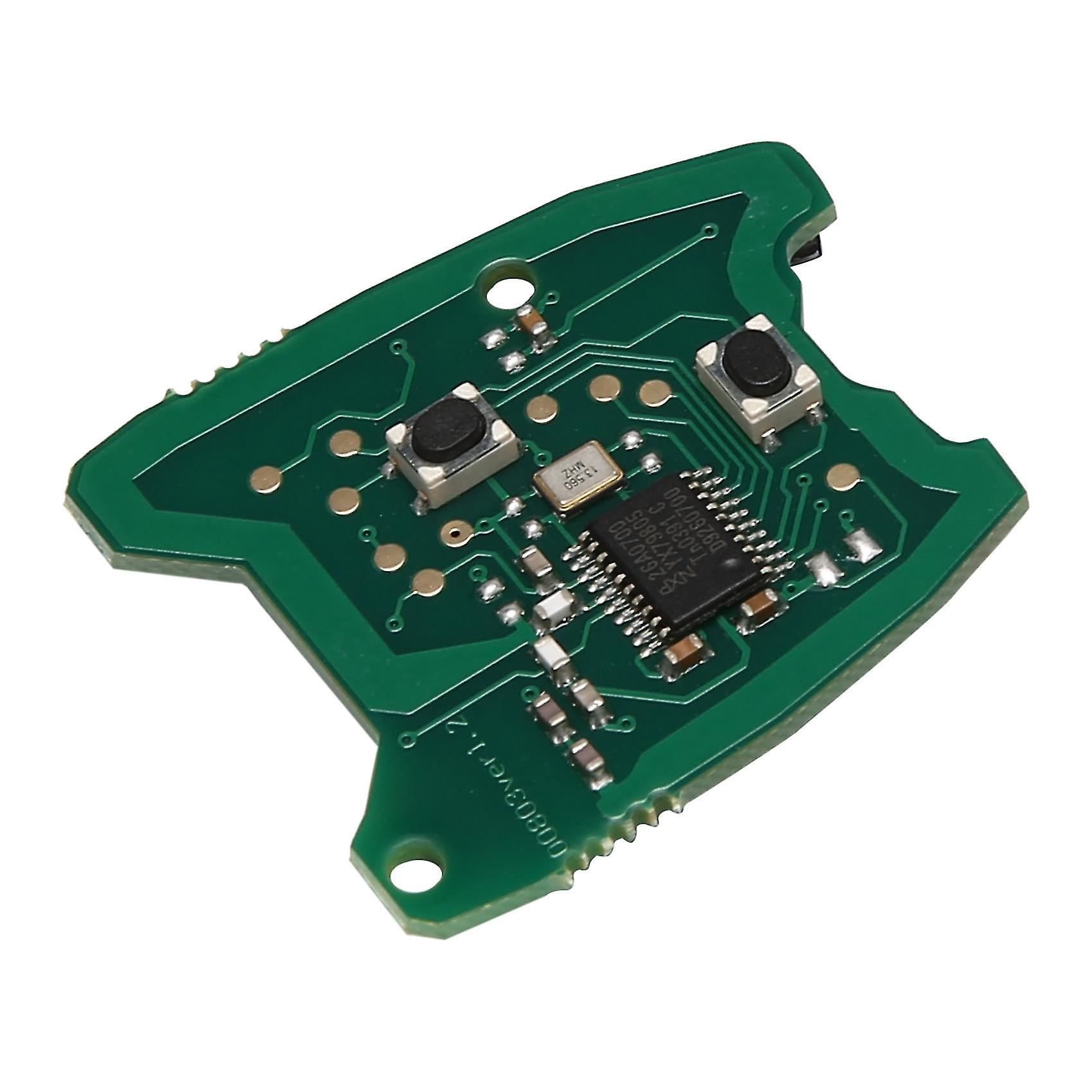 433mhz 2 Button Remote Key Fob Circuit Board For Peugeot 307 / Citroen 2000-2017 73373067c