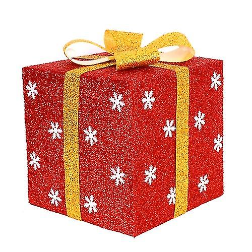 Christmas Day Mall Window Display Snowflake Gift Box, Size: 30cm @bugu