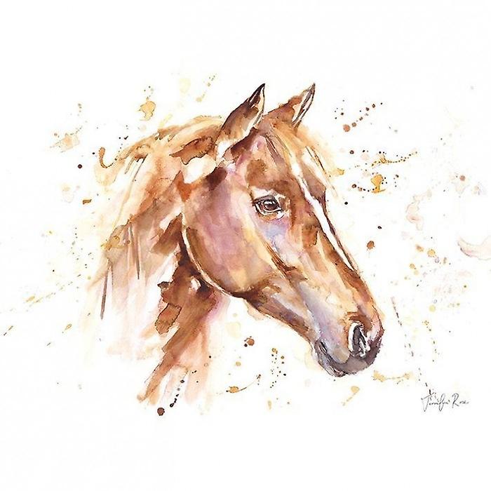 Jennifer Rose Glorious Horse Framed Canvas Print