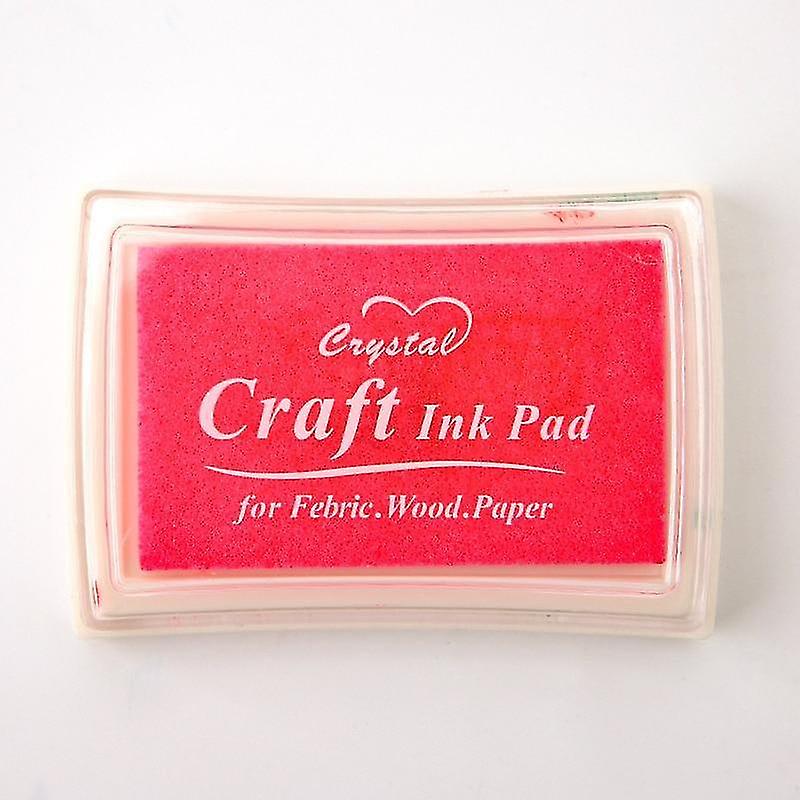 Pink H made Diy Craft Oil Based Ink Pad For Fabric Wood Paper