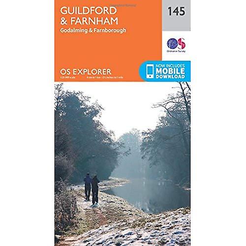 Farnham y Guildford de Explorer OS mapa (145)