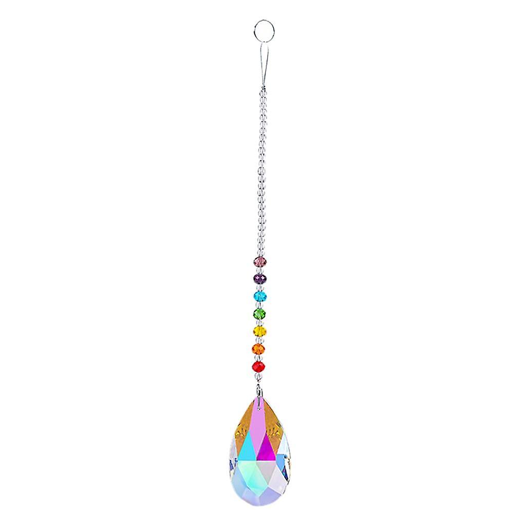 Hängande Kristallkrona Prisma Rainbow Maker Veranda Tree Decor C