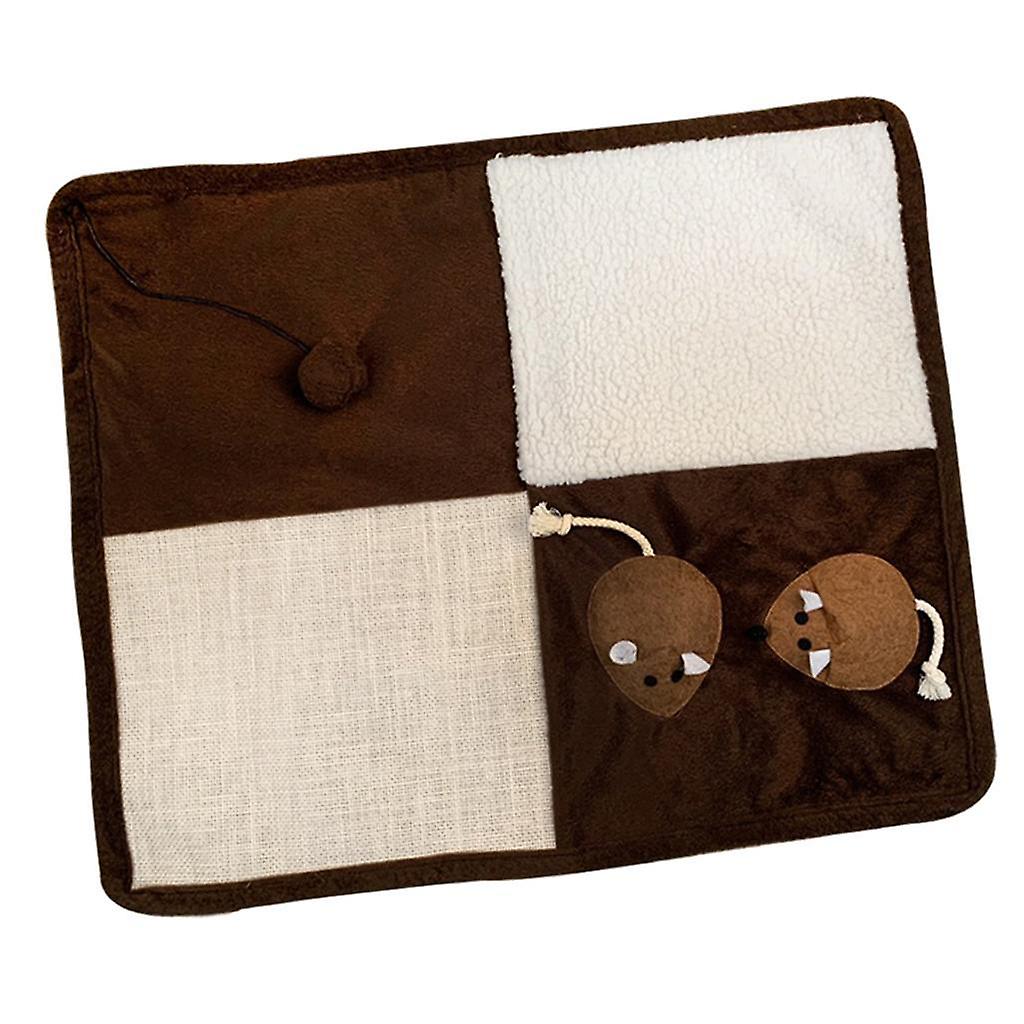 Pet Cat Kitten Scratching Mat Pad For Small Medium Large Cat Square