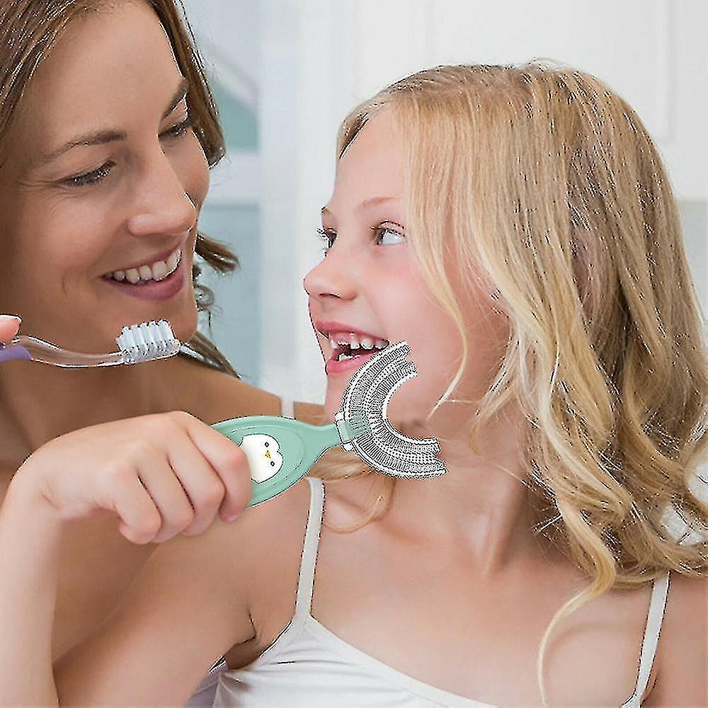 360 Thorough Cleaning Kids U-shape Toothbrush For Ages 2-12 Y