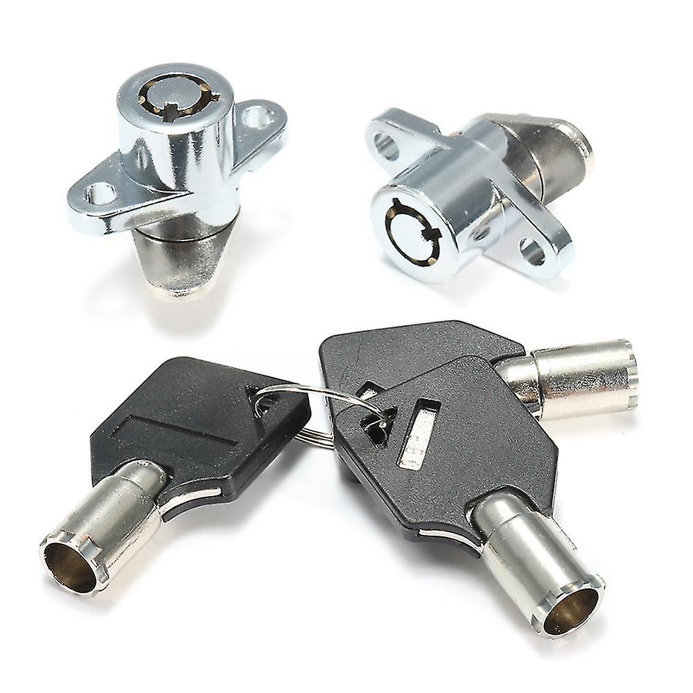 2x Hard Saddlebag Lock 3 Keys Set For Touring Glide Road King New