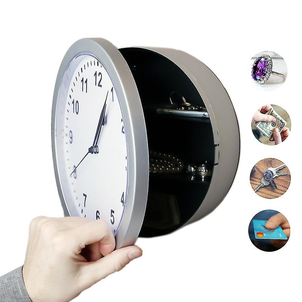 Safe Secret Compartment Working Wall Clock Safe Hidden Secret Container Box For Money Stash Jewelry Valuables Cash Storage