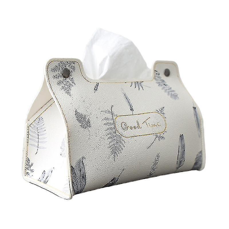 2022 Pvc Leather Tissue Box Rectangular Napkin Holder Organizer Paper Dispenser