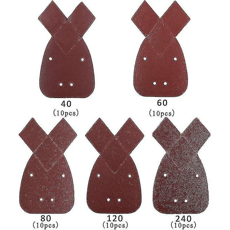50pcs Sandpaper Sandpaper 5 Types Sandpaper Not Easy To Wear Sanding Sheets For Black And Decker San