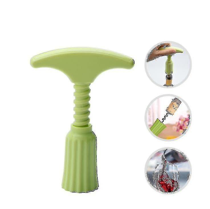 Multifunktionell vinkorkskruv, grön