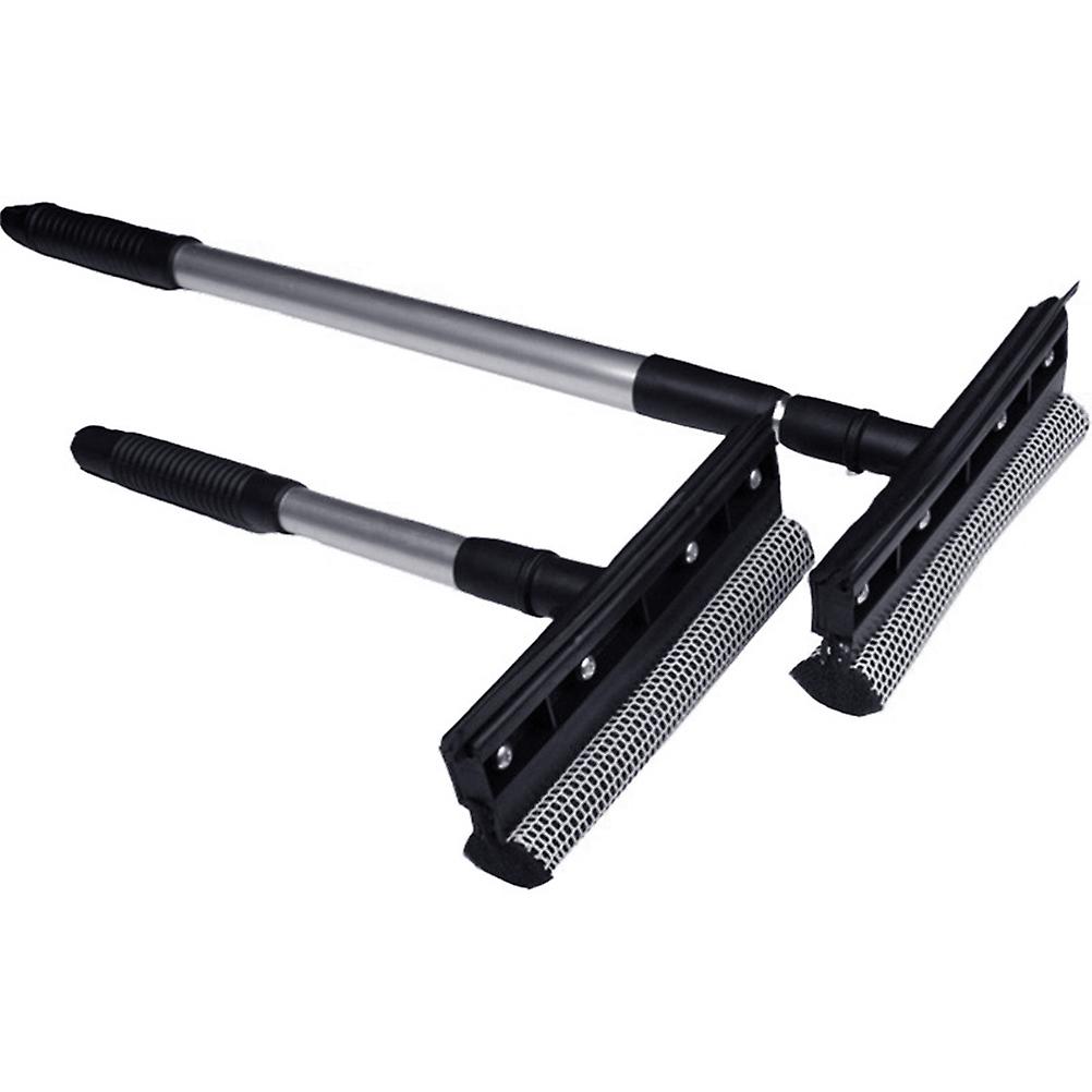 Double Sided Window Scraper with Retractable Handle Multifunction Window Scraper