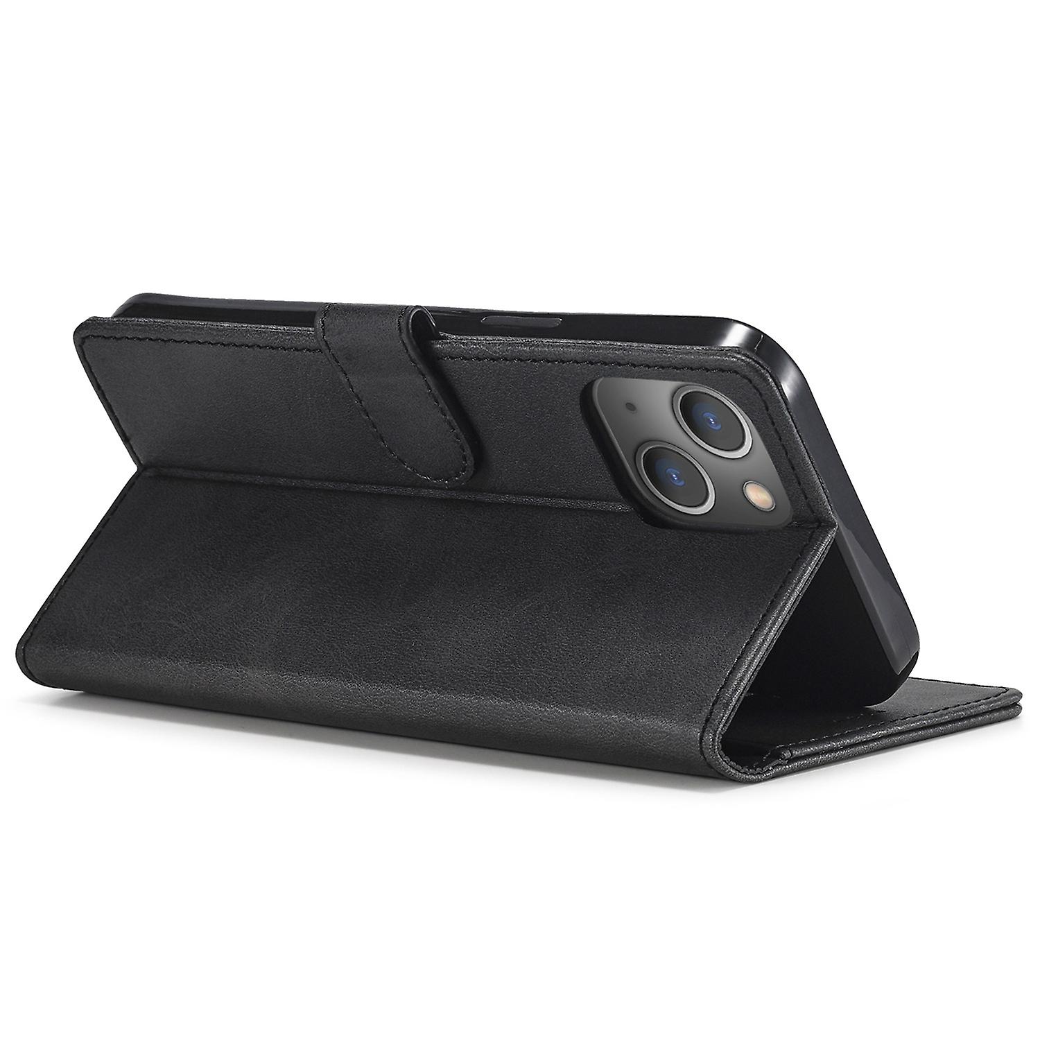 LC.IMEEKE For iPhone 14 6.1 inch Flip Folio Book Case Wallet Stand TPU Inner Shell Phone Cover