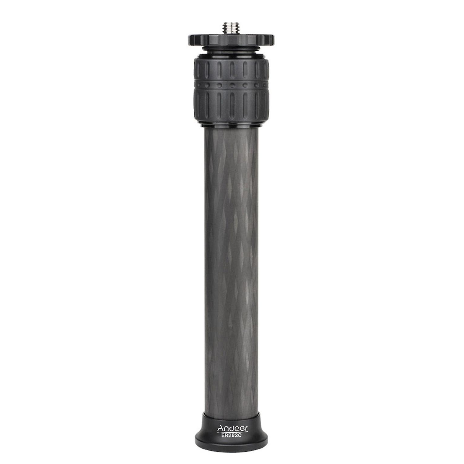 Andoer ER282C 28mm Tube Diameter Carbon Fiber Tripod Extender 2-Section Center Column Extension Tube