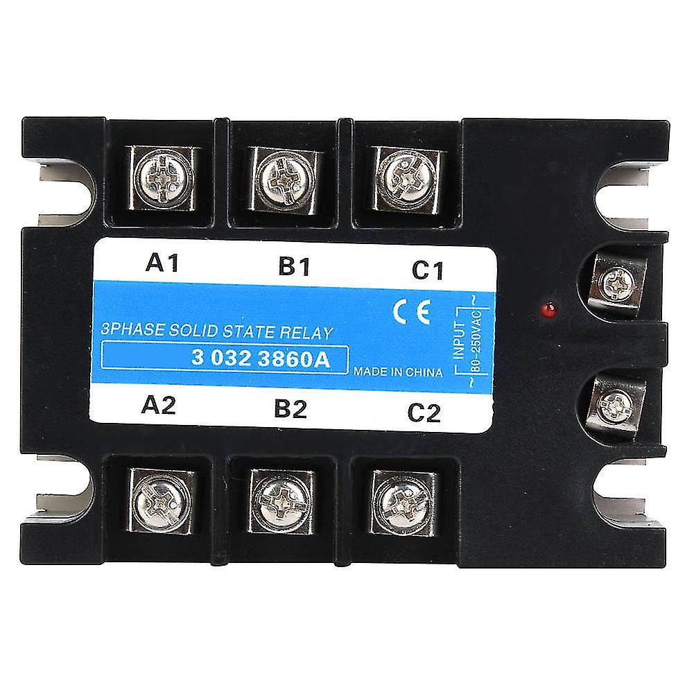 Three Phase Solid State Relay 80-250VAC Input SSR3 AC AC Electrical Equipment for CNC Machinery(BERM-3 032 3860A(60A) )