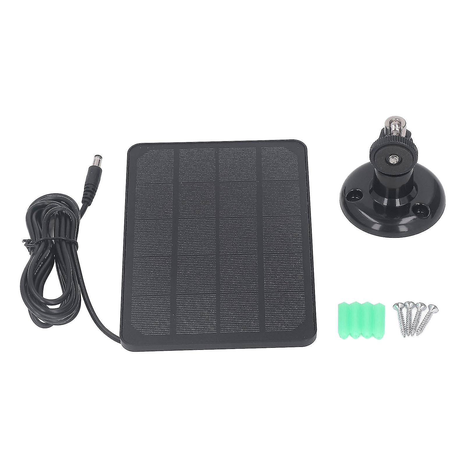 10W Solar Panel Charging Panel Doorbell Monitoring Camera Charging Low-Power Security Monitoring DC Output (Without Power Storage Function)
